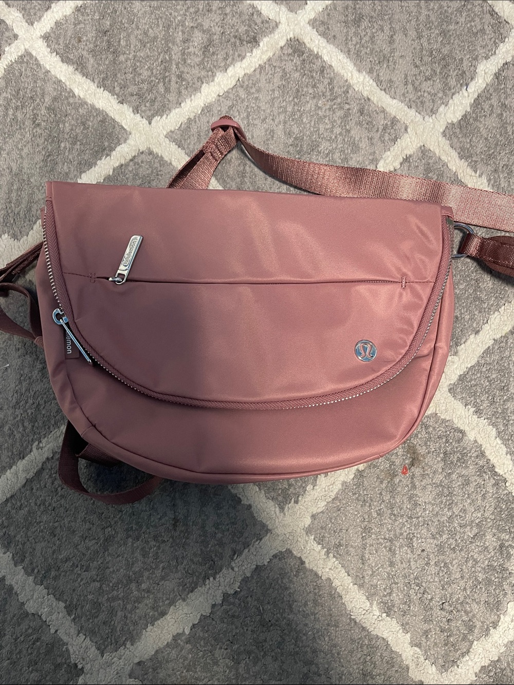 lululemon athletica Dusty Rose Crossbody Messenger Bag